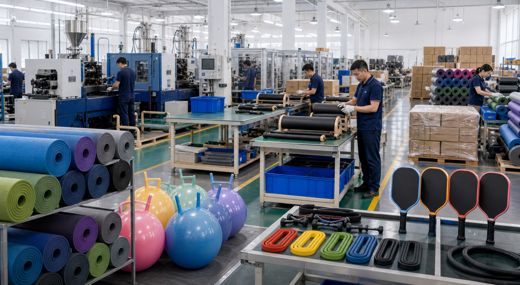 Upstar Sports factory and quality control team